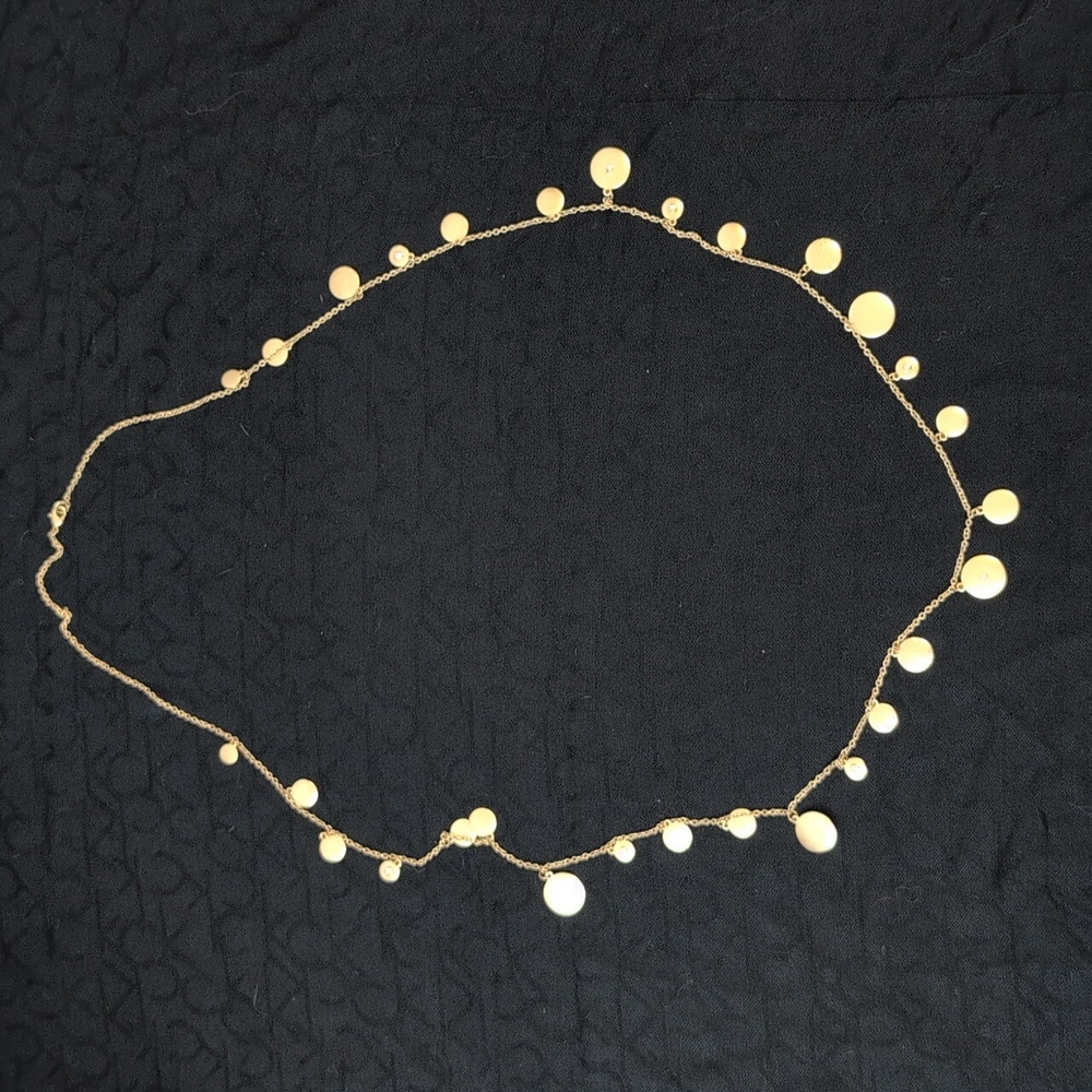 Metal & Faux Jewel Necklace
